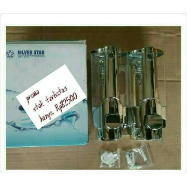 Dispenser sabun cair dan shampo double