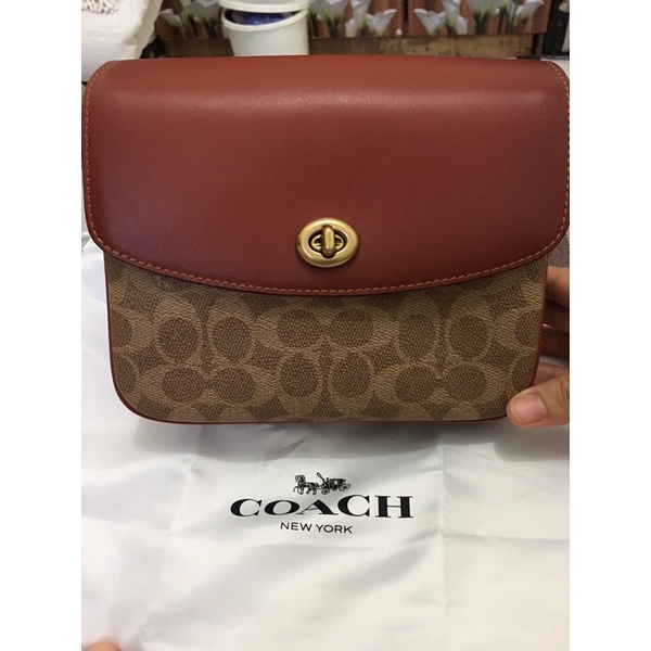 Sale New With Tag Coach Cassie Tan Rust Original From US