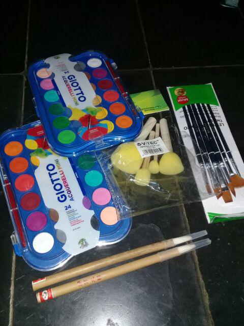 Stora Foam Brush Stamp / Sponge Bulat / Decoupage - 4 Pcs