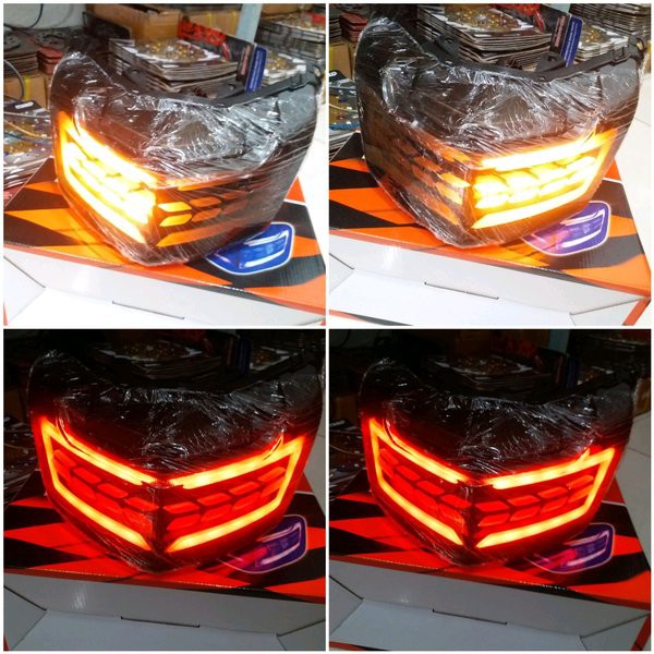 LAMPU STOP NMAX LED MODEL LEXUS PLUS SEN 3in1 KA KRA