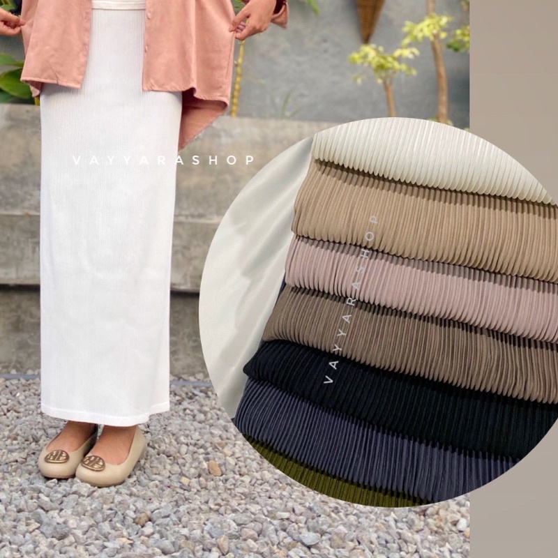 [COD] vayyara Dyra Rok Span Plisket Lidi Premium