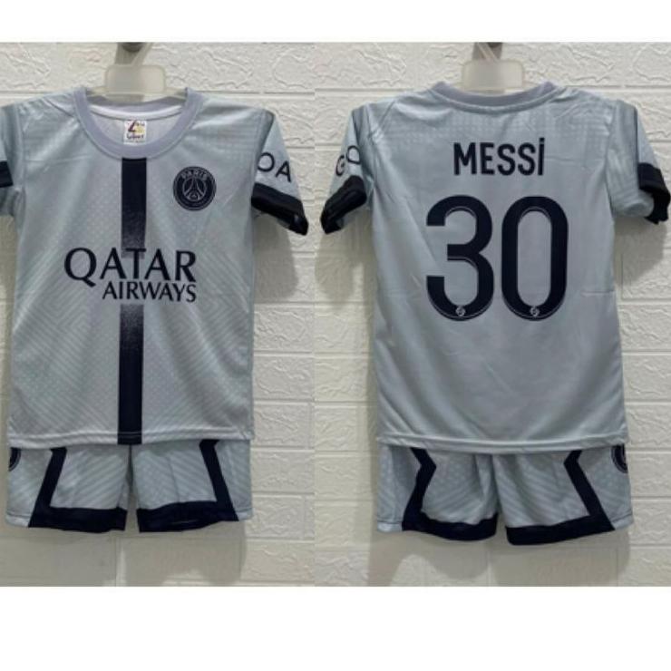 Serbuuuu.. ALFIYAH ~ SETELAN BAJU BOLA ANAK MU PSG REAL MADRID ,MESSI RONALDO, MBAPPE