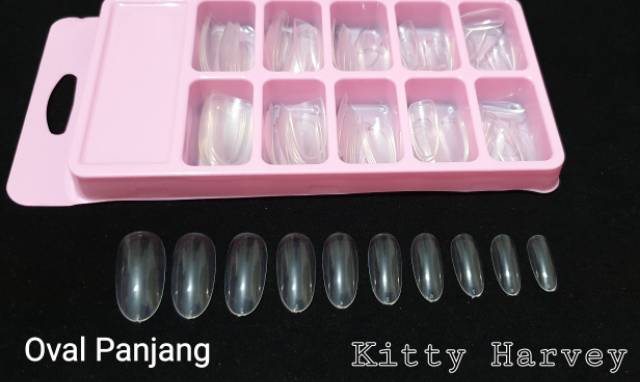 Kuku Palsu Polos Box mika 100pcs | Fake Nail | Nail Art