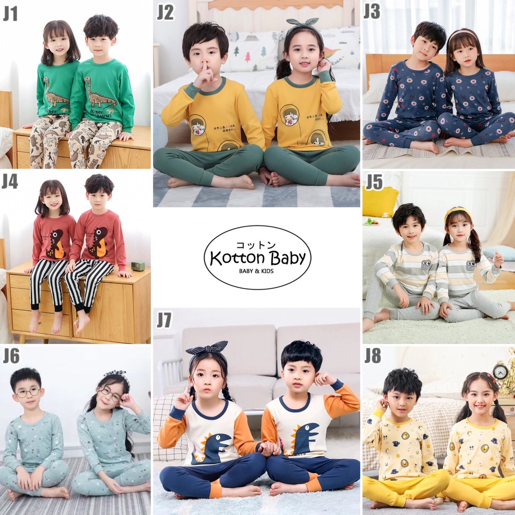 2-7thn | PIYAMA ANAK PAJAMAS BAJU TIDUR ANAK SLEEPWEAR Catalog J YAOU