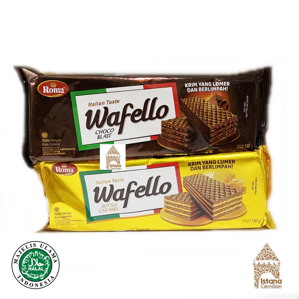 Roma Wafello Wafer Butter Caramel / Choco Blast JUMBO