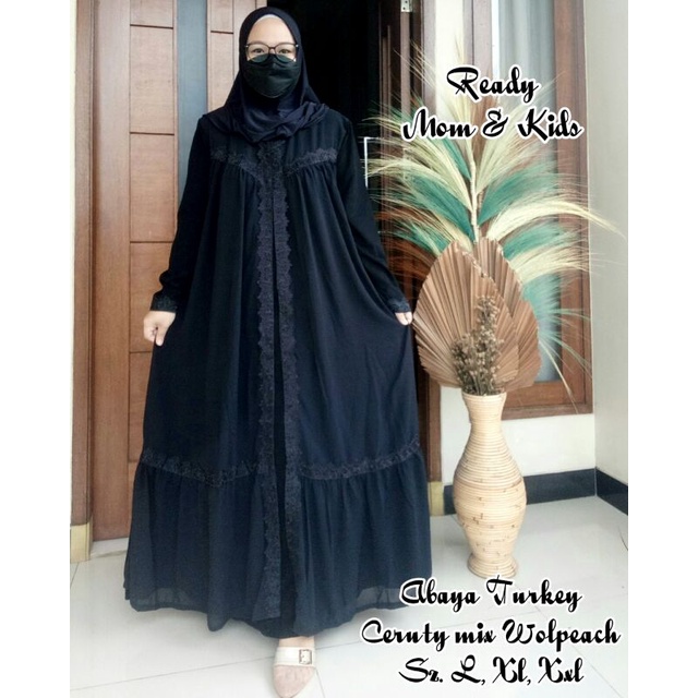 ABAYA TURKEY ZAZKIA ARAB RENDA HITAM