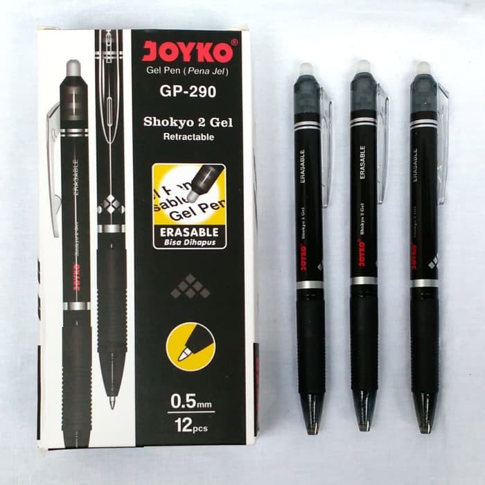 

NEW STOCK PULPEN JOYKO SHOKYO 2 GEL GP-290 ERASABLE CLIKER PER LUSIN