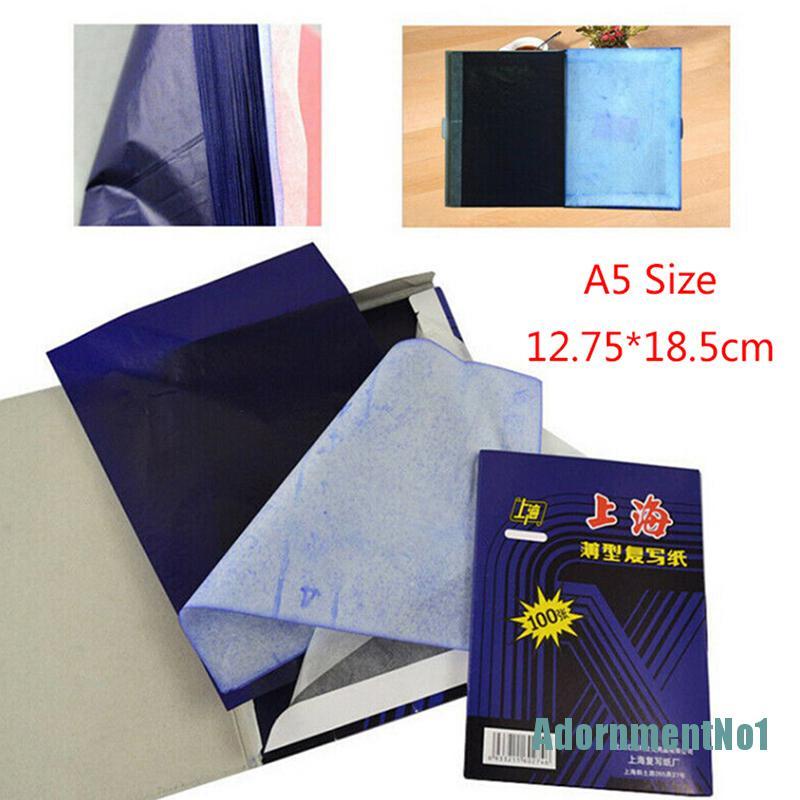 (AdornmentNo1) 100 Lembar Kertas Karbon Biru Tua Ukuran A5