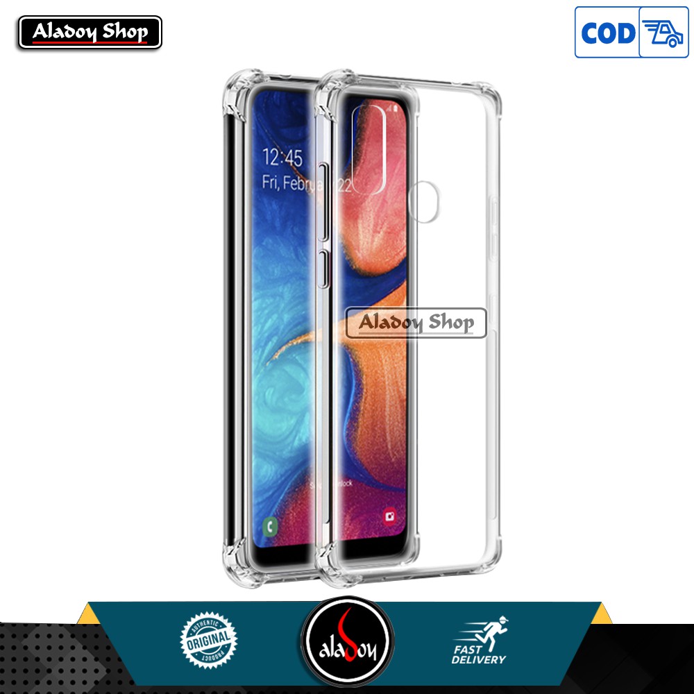 PROMO Case Free Tempered Glass Clear SAMSUNG A20 Anticrack Shockproof Premium Softcase