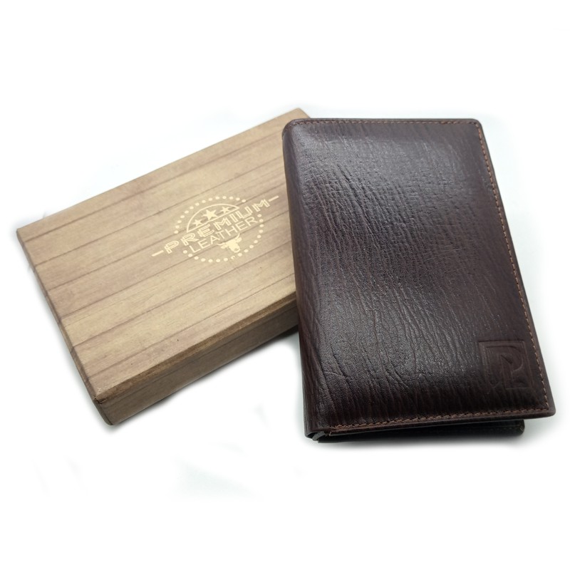 Dompet Kulit Pria Asli 3/4 3D Full Grain Kulit Sapi Original Vintage