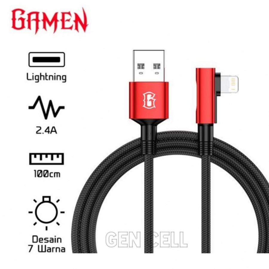 Kabel Data Gaming Lightning Elbow Design Gamen GAC100 GAL100