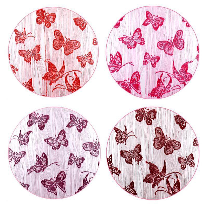 ☀ INDOLAND ☀ R211 TIRAI BENANG MOTIF KUPU-KUPU BUTTERFLY GORDEN HORDEN RUANGAN UNTUK JENDELA