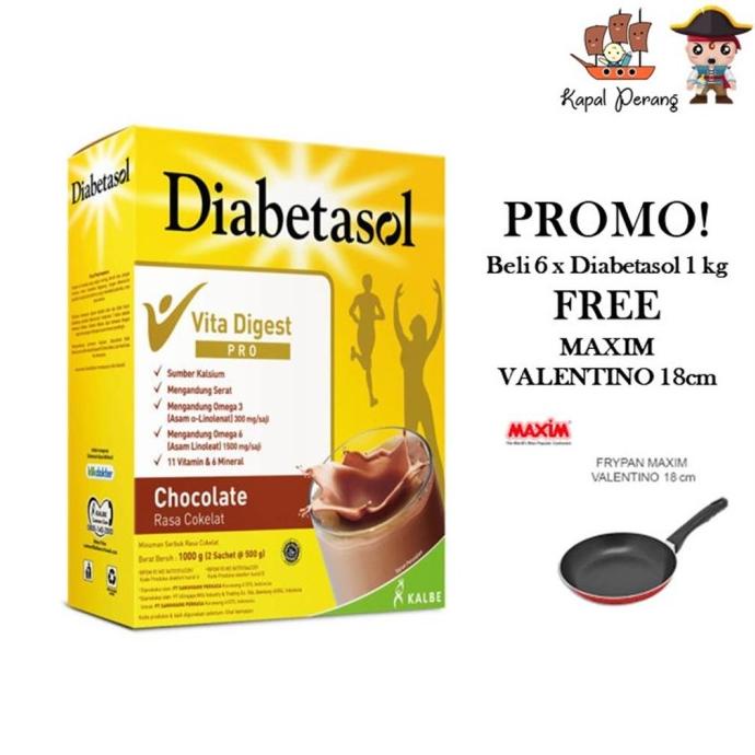 

Diabetasol Cokelat 1kg [1 karton isi 6 free hadiah] ---Terbaru---