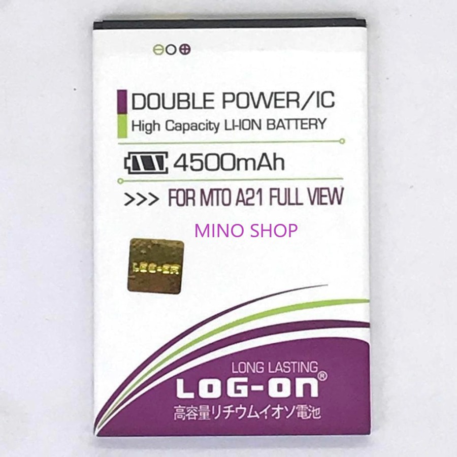 BATERAI MITO A21 FULL VIEW BA00138 - LOG ON DOUBLE POWER BATTERY BATRE