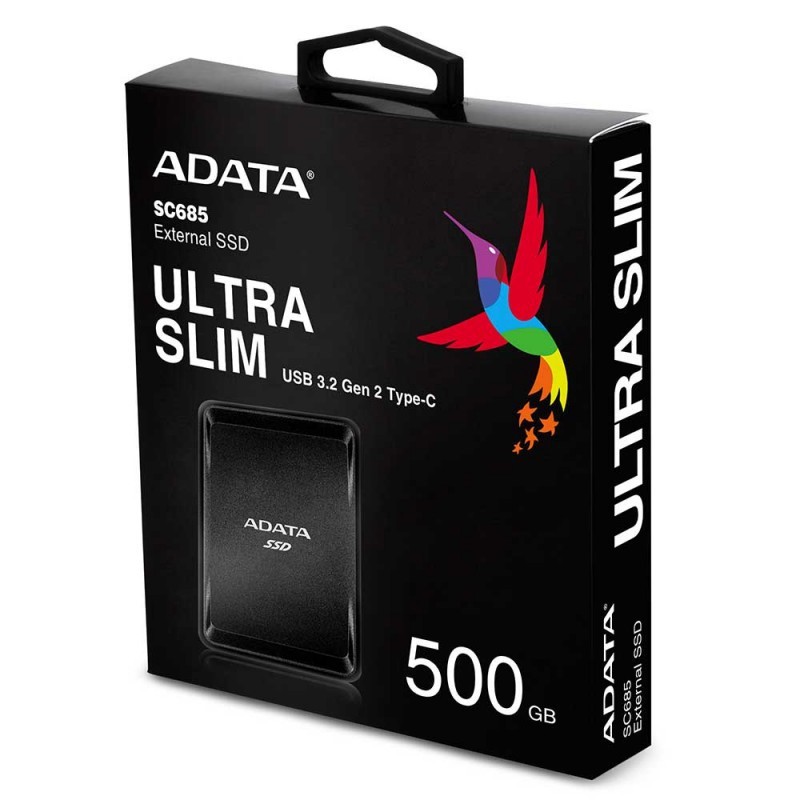 ADATA EXTERNAL SSD TYPE C 500 GB SC685 BLACK