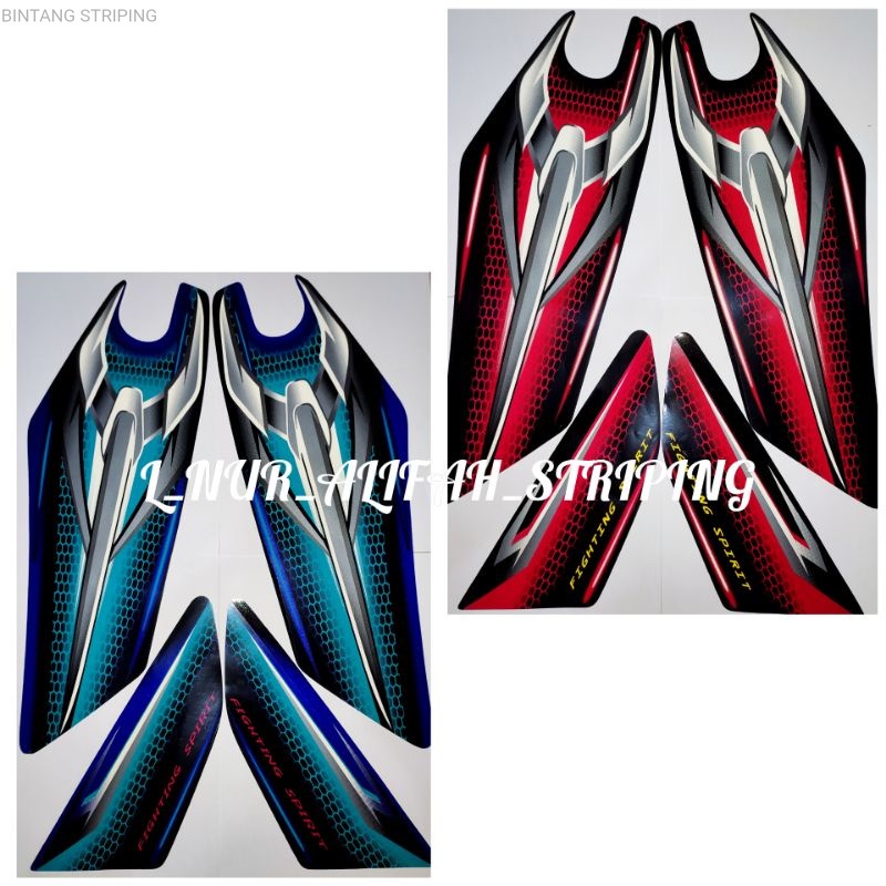 (COD) STICKER STRIPING LIS LES POLET BODY MOTOR YAMAHA RX KING 2007 kualitas original