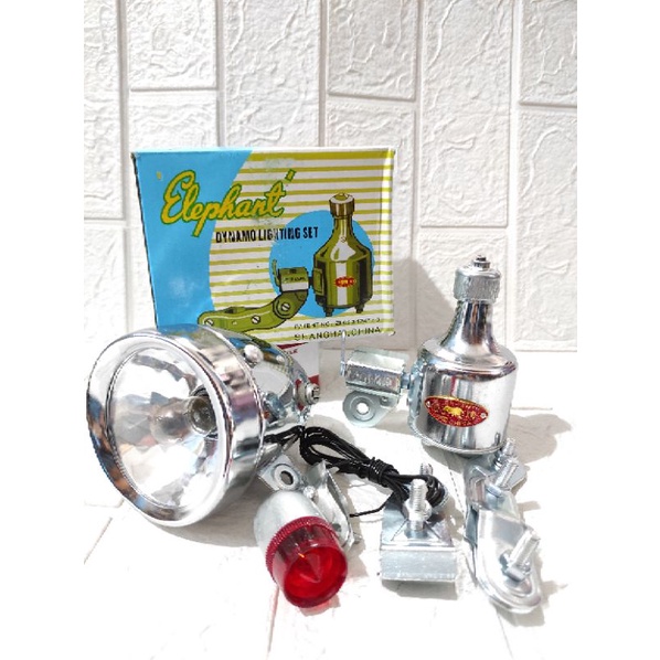 Lampu DINAMO sepeda ONTHEL merk ELEPHANT