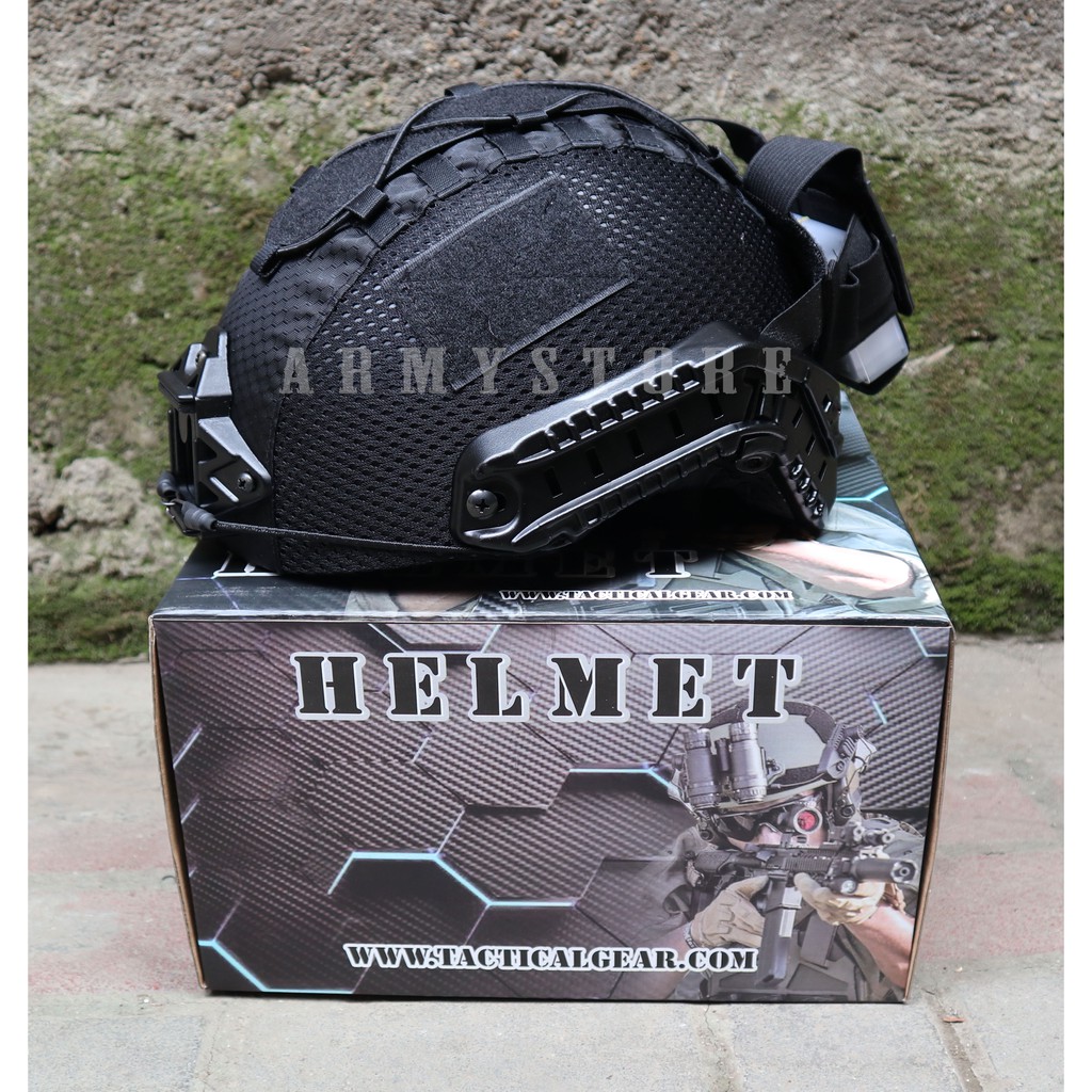 BP helm tactical mich 2001 hitam full cover