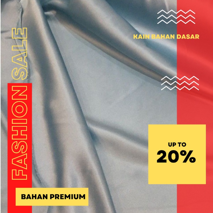 Bahan Kain Satin Velvet Premium Background Backdrop Biru Wardah