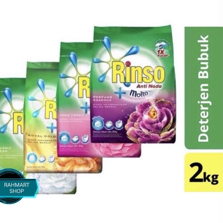 Recomended.. Rinso Molto Detergen Bubuk 2 Kg  / Rinso 2kg / All Variant / Rinso 1.8 kg Murah