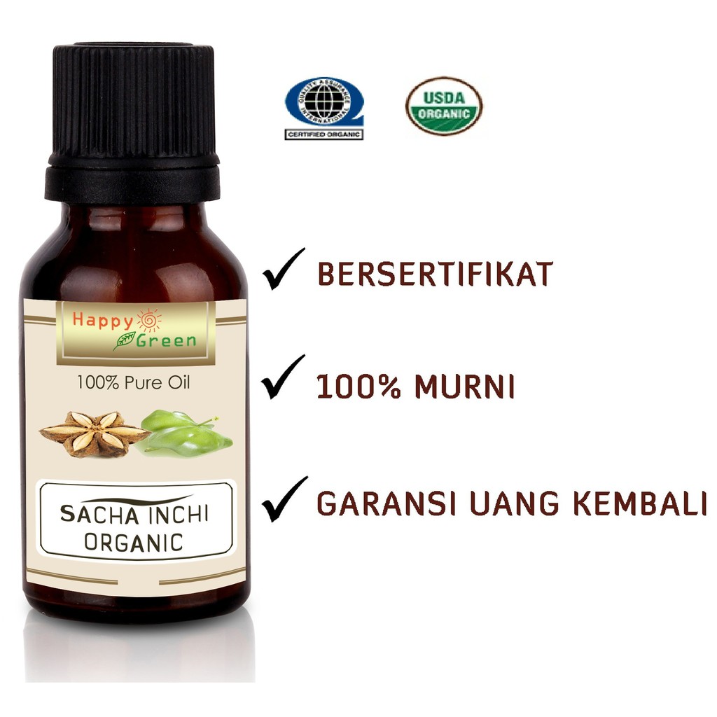 Happy Green ORGANIC Sacha Inchi Oil - Minyak Kacang Inka