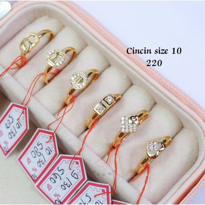 CINCIN EMAS ASLI SIZE KECIL BERAT RINGAN LARIS 300%/6K/16k700%