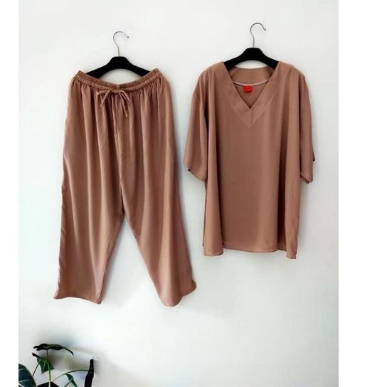 Ready STELAN ANDIN RAYON POLOS (COD) SETCEL ANDIN/ ANDIN IKATAN CINTA/ONE SET ANDIN/ONE SET VIRAL TE