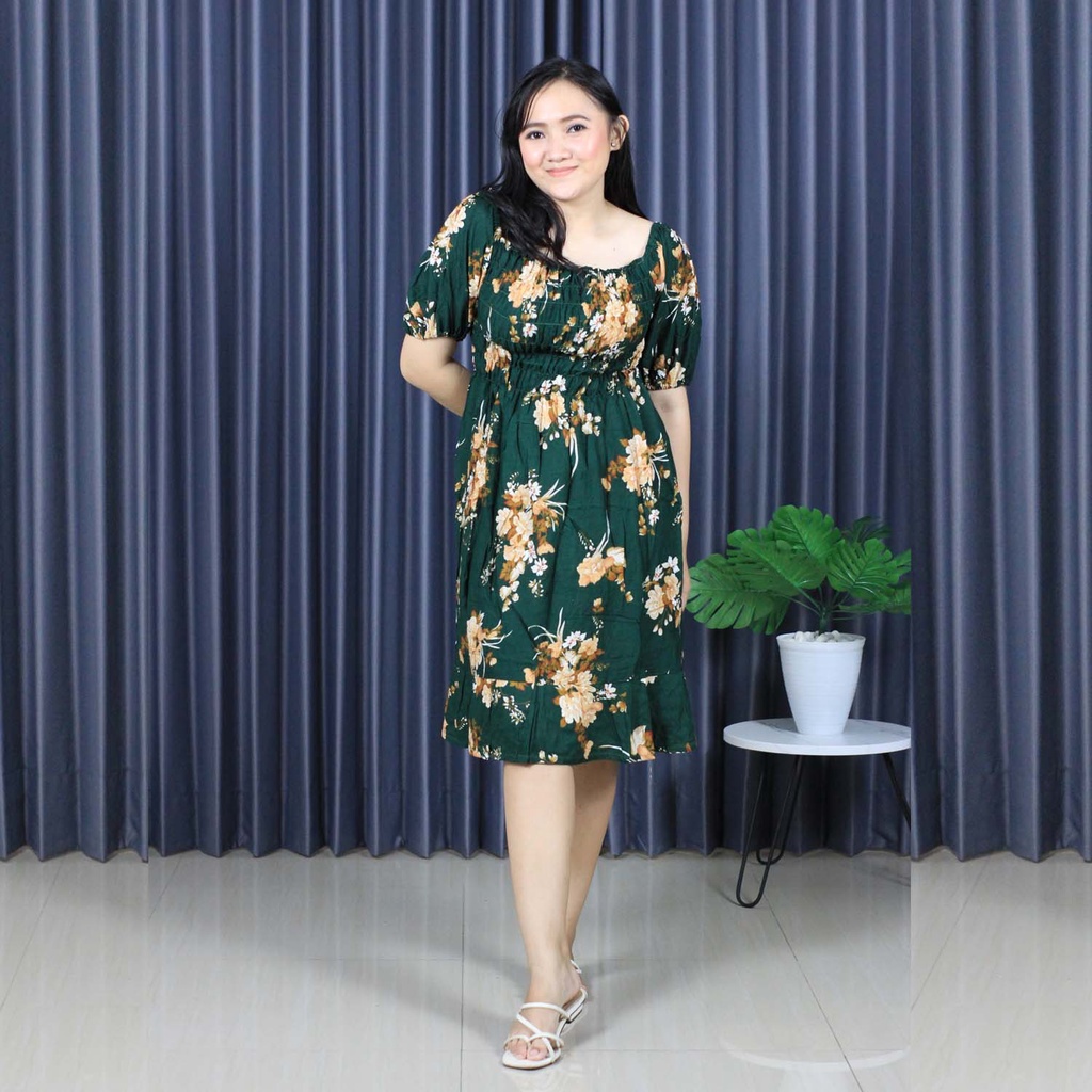 DRES LILY JUMBO XXL REMPEL BALI (pilih motif)