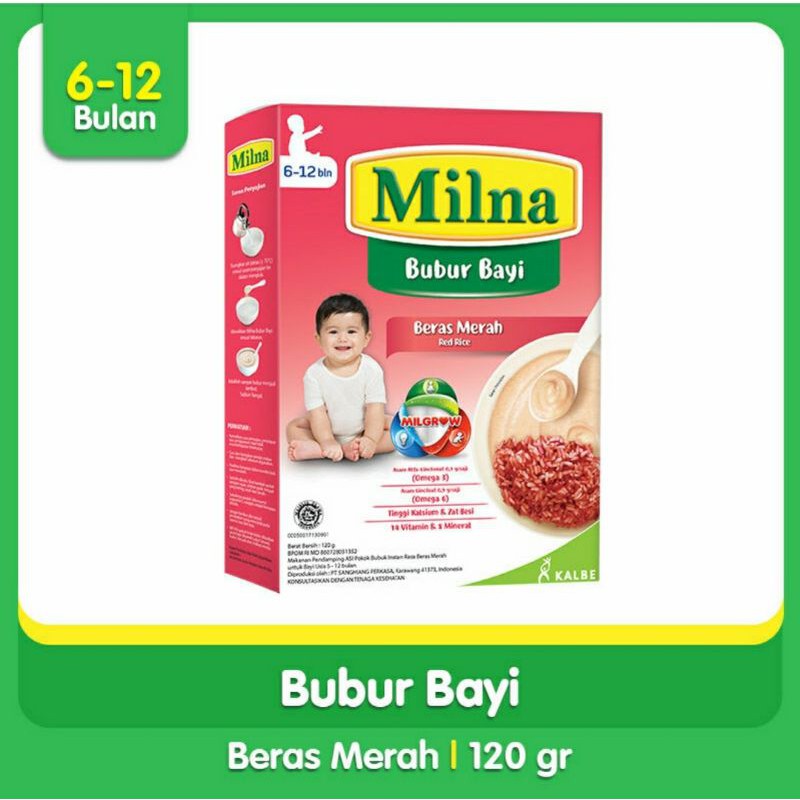 Milna Bubur Bayi 6-12M 120gr/ Bubur bayi - 120gr