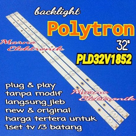 BL BACKLIGHT LED TV POLYTRON PLD32V1852 PLD 32V1852 8K 3V