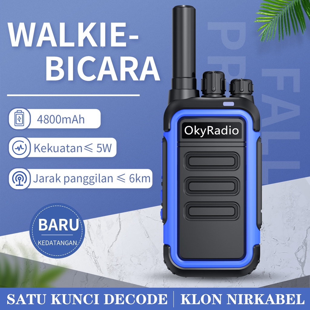 OkyRadio-F1 HT UHF Hitam Gransi Handie Talkie OkyRadio F1