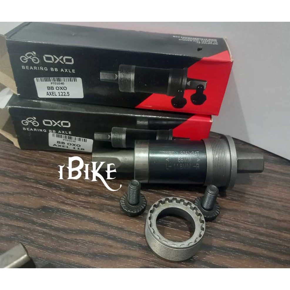 Bottom Bracket BB OXO Axle Kotak 118 dan 122.5MM