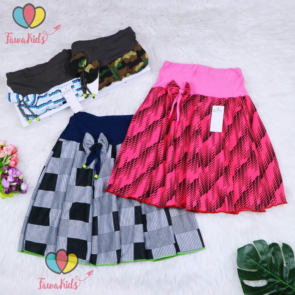 Rok Pita Bianca uk 6-7 Tahun / Motif Anak Perempuan Cewek Skirt Pendek Polos Import Best Quality