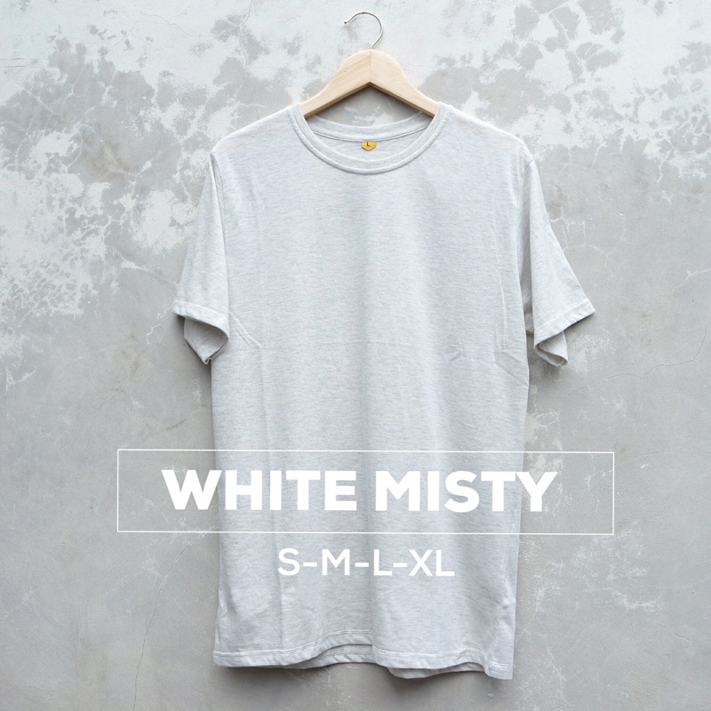 [KAOS POLOS] Lengan Pendek T-Shirt Putih Katun Kombed 30S 100% Premium Basic Minimalis