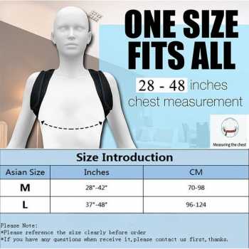 Tali Body Harness Korektor Postur Punggung Size M /Penyangga Punggung Bungkuk - Terapi Koreksi Postur Punggung Korektor Postur Penegak Punggung Original Pria dan Wanita Anti Bungkuk - Penyangga Tulang Belakang - Sabuk Terapi Penyangga Punggung Size M