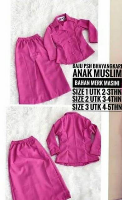 Baju psh bhayangkari cilik