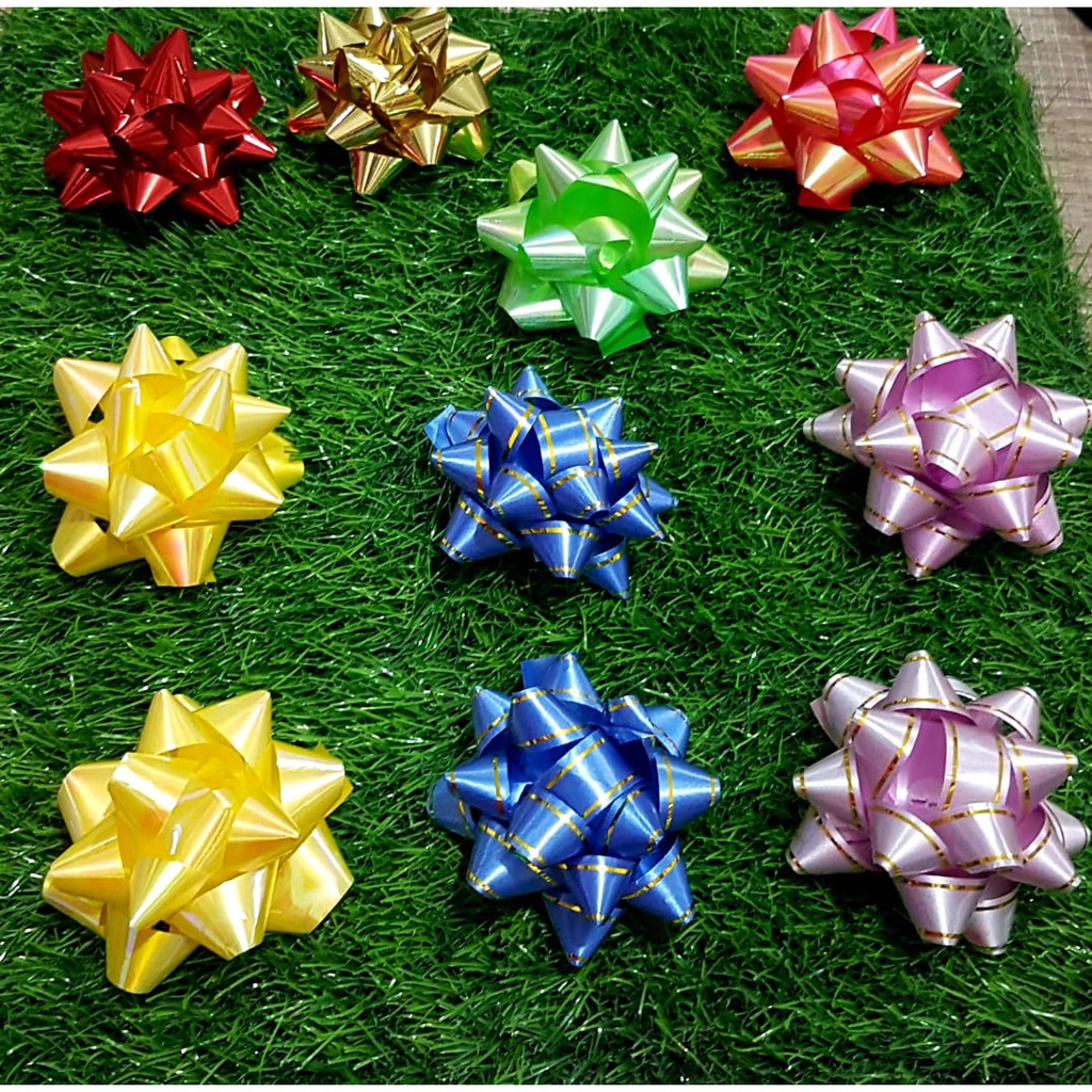 

PITA KADO JADI METALLIC WARNA WARNI UKURAN MEDIUM 7cm