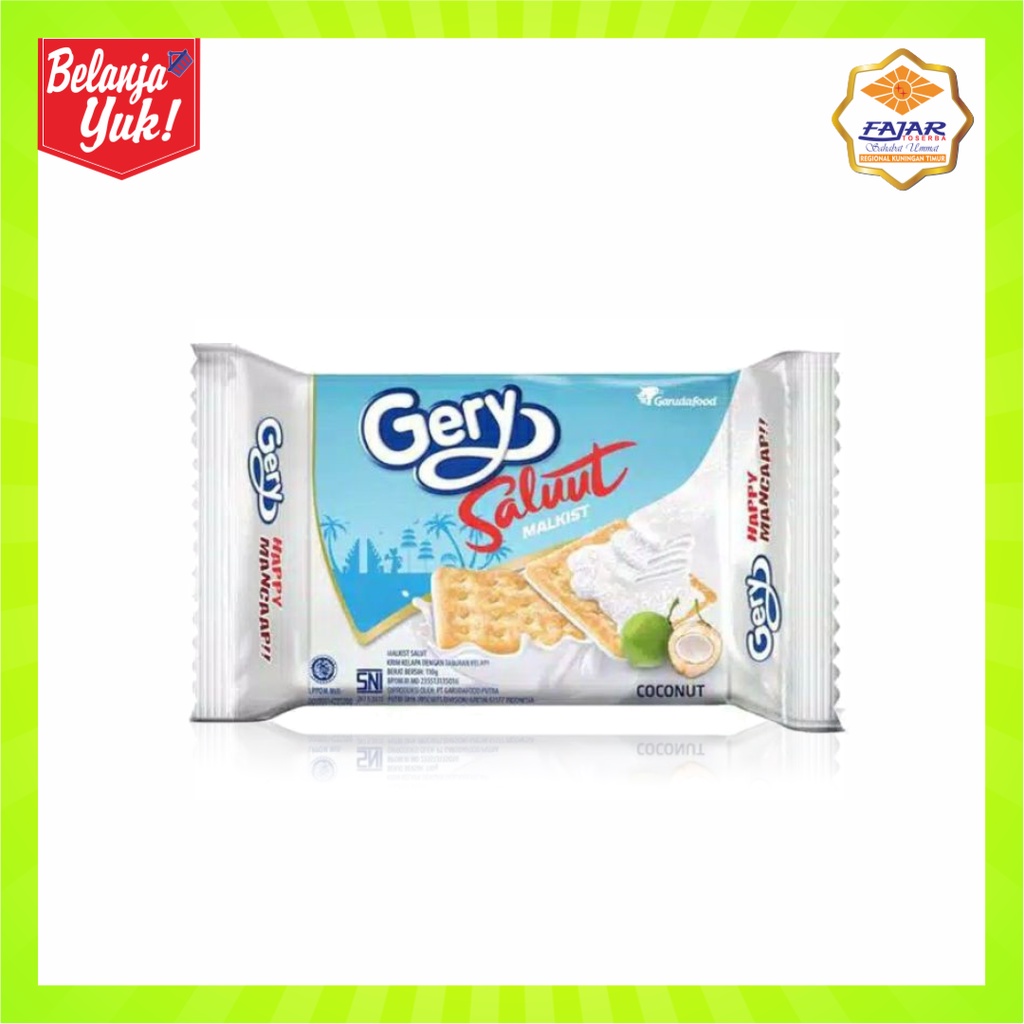 

Biskuit Gery Salut Malkist Rasa Coconut Kelapa 105gr