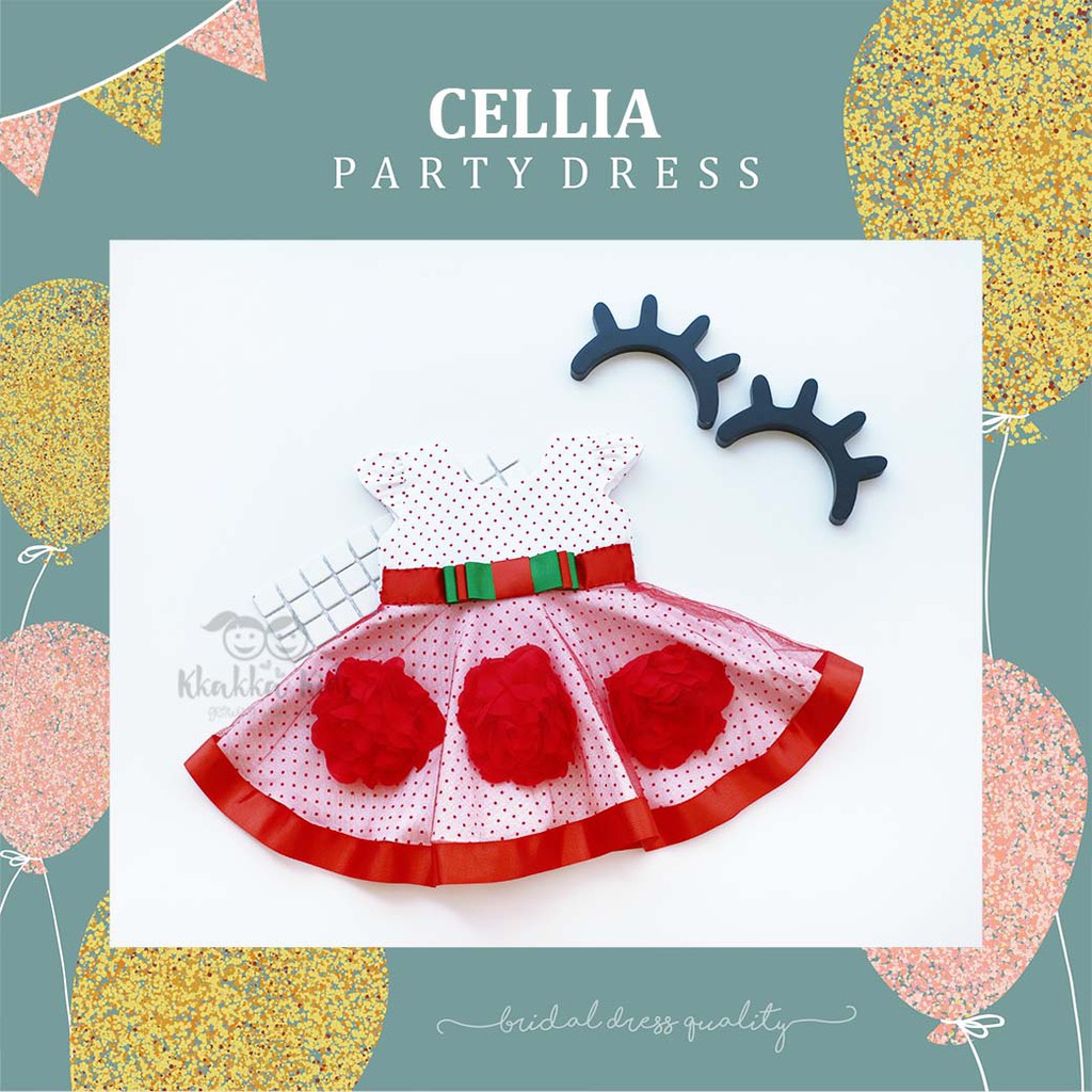 Cellia Party Dress / Baju Pesta Anak dan Bayi