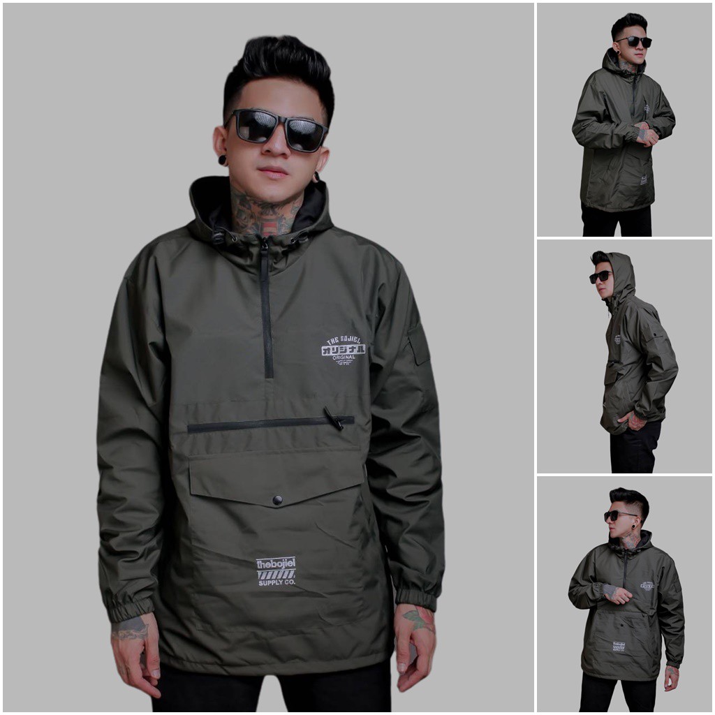 The Bojiel - Jaket Cagoule | Jaket Cagoule Pria | Jaket Cagoule Original Motif Sablon Japan Terbaru