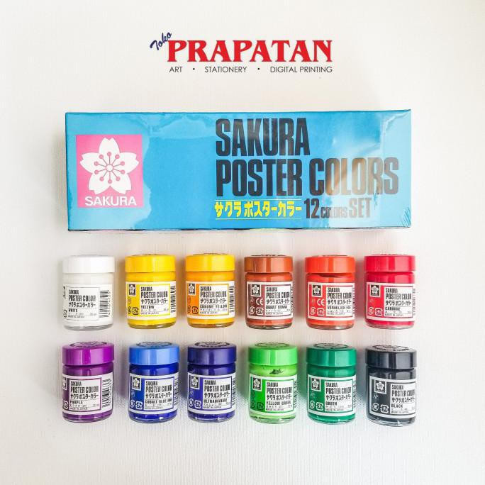 

Cat Poster Sakura set 12 warna 30 ml