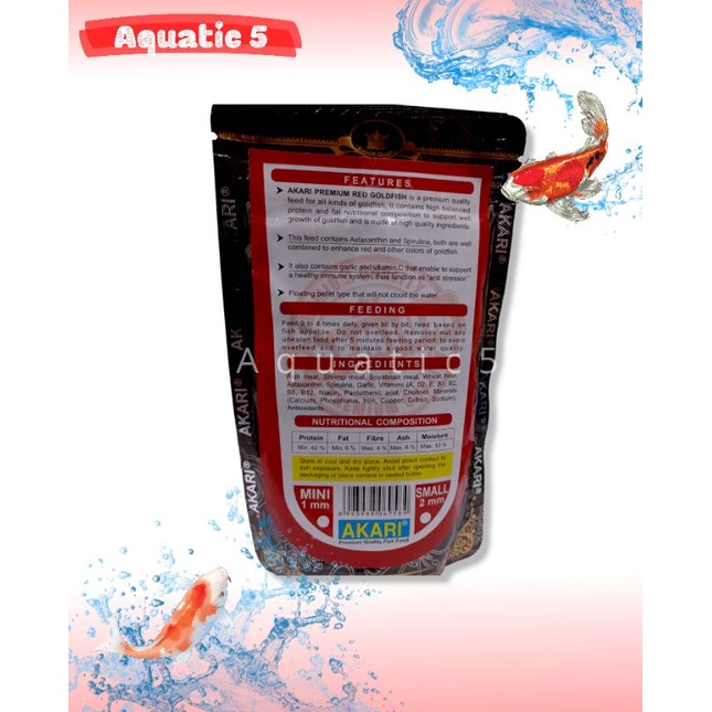 MAKANAN IKAN AKARI AA PREMIUM RED GOLDFISH 100GR