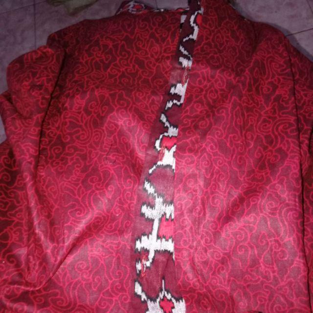 Batik Couple Keluarga - Couple Batik Indonesia Sarimbit Gamis Familly Set Hrb026 Batik Putra Hadi