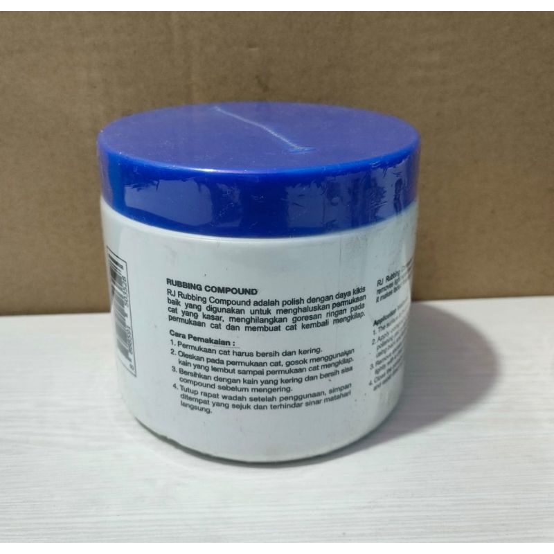 Compound kompon Pengkilap 500 gr Menghilangkan Goresan Baret Pengkilat bodi dan Oksidasi Rubbing Compound Polisher Compon RJ London 500gr Ukuran Besar German technologi pengkilap body