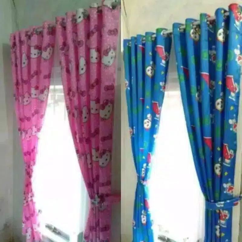 gorden karakter murah gorden hello Kitty gorden Doraemon gorden jendela gorden rumah