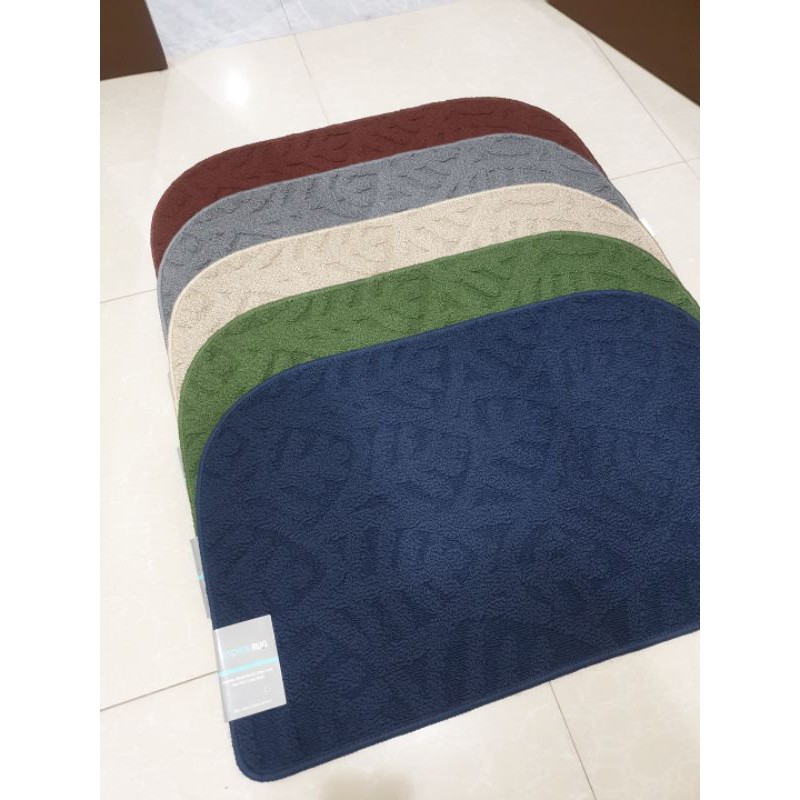 Keset Kaki Anti Slip Karet Bawah 50cm x 80cm Jumbo Tebal