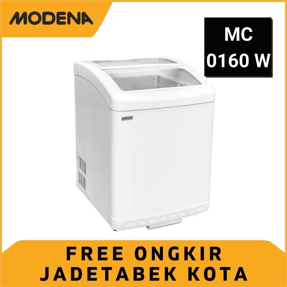CHEST FREEZER MODENA MC 0160 W SLIDING GLASS SLIDE MC0160W ORIGINAL