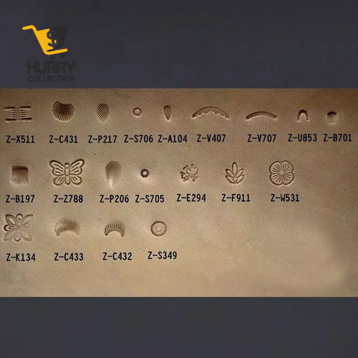 

Set 20Pcs Peralatan stamp Stempel Pembuat Emboss Kulit leather tools FREE ONGKIR