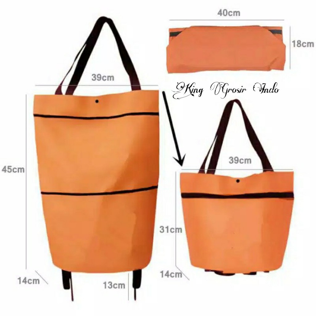 Tas Belanja Troli Lipat Trolley Shopping Bag Tas Belanja Lipat Shopee Indonesia 2909