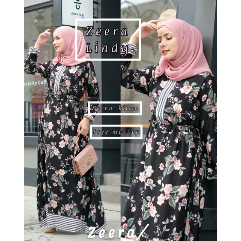 Daster arab ZEERA LINDY Dress Mewah Busui Rayon Super Original